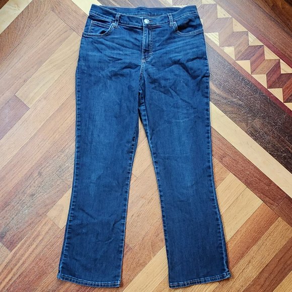 Lee Dark Wash Boot Cut Jeans Size 8 Short - Picture 3 of 14